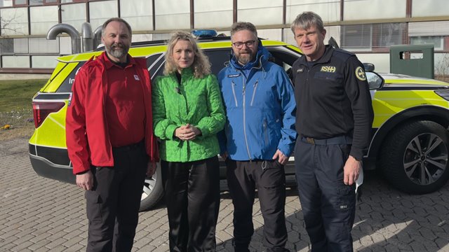 Deltok på markering av nytt nødnett.