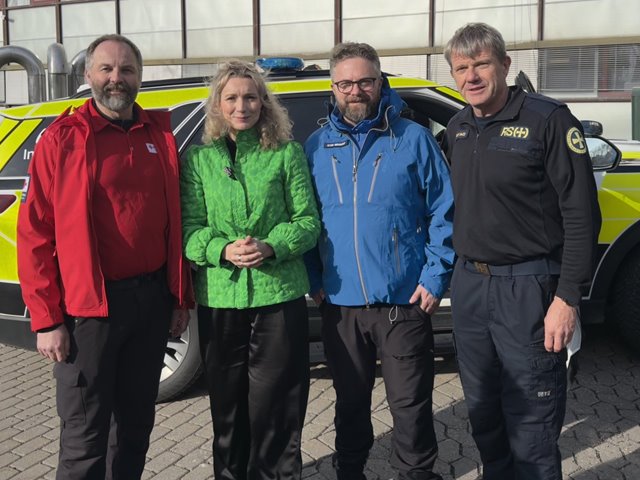 Deltok på markering av nytt nødnett.